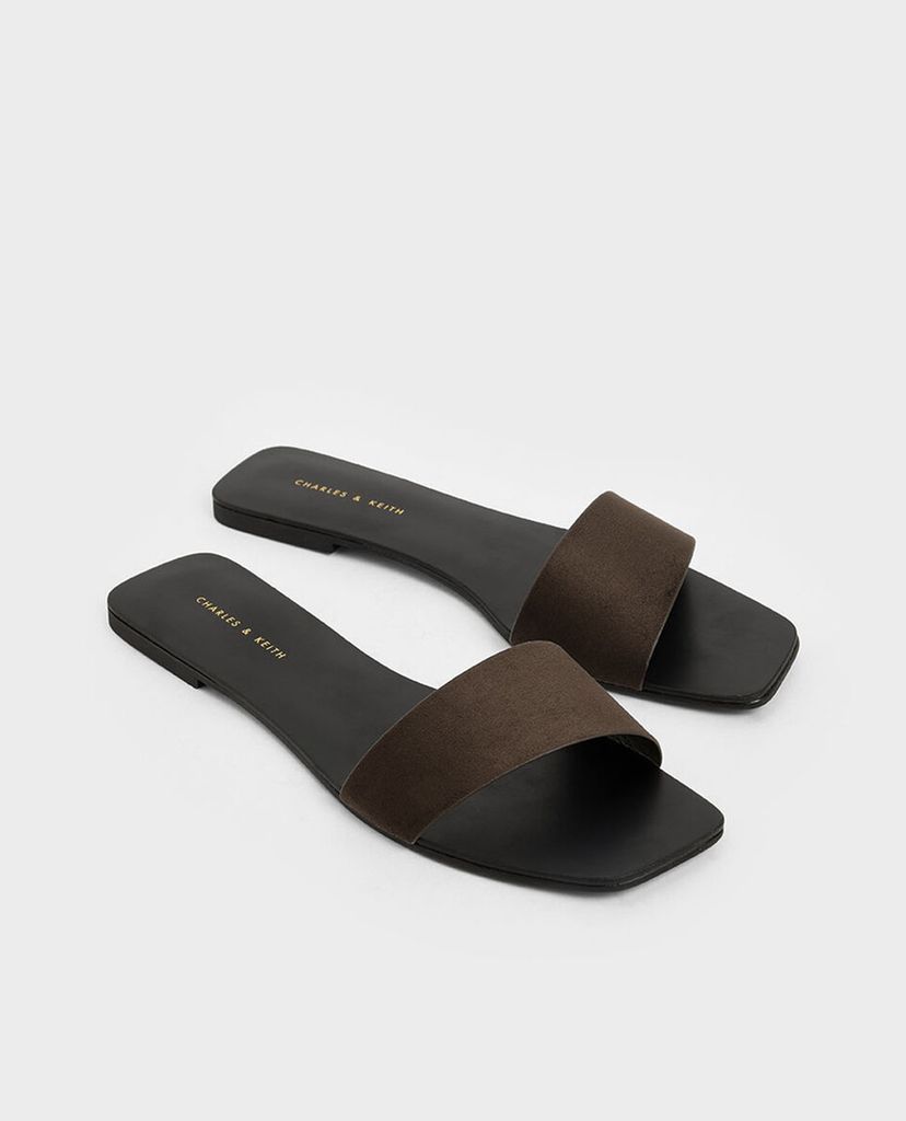 CHARLES & KEITH - Dép nữ quai ngang thanh lịch