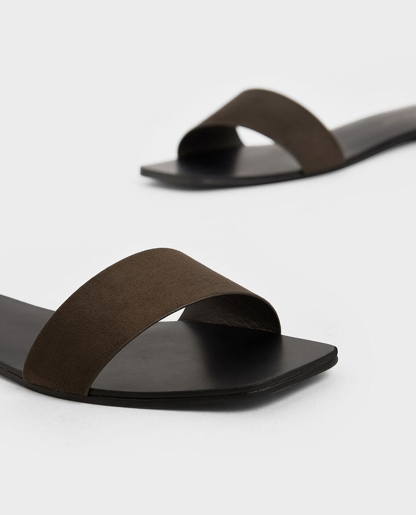CHARLES & KEITH - Dép nữ quai ngang thanh lịch
