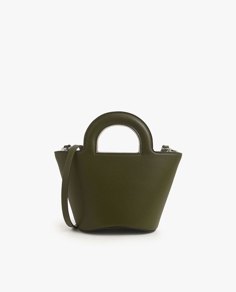 CHARLES & KEITH - Túi xách tay hình thang Textured Trapeze