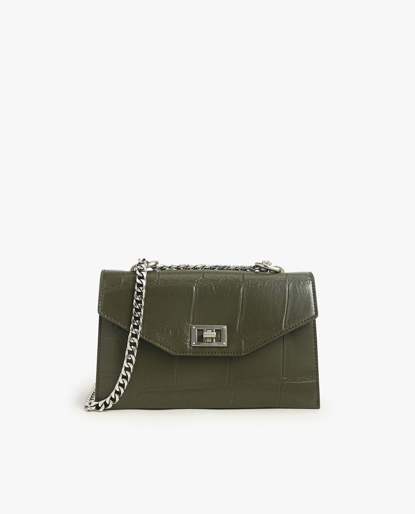 CHARLES & KEITH - Túi đeo chéo chữ nhật Turn Lock