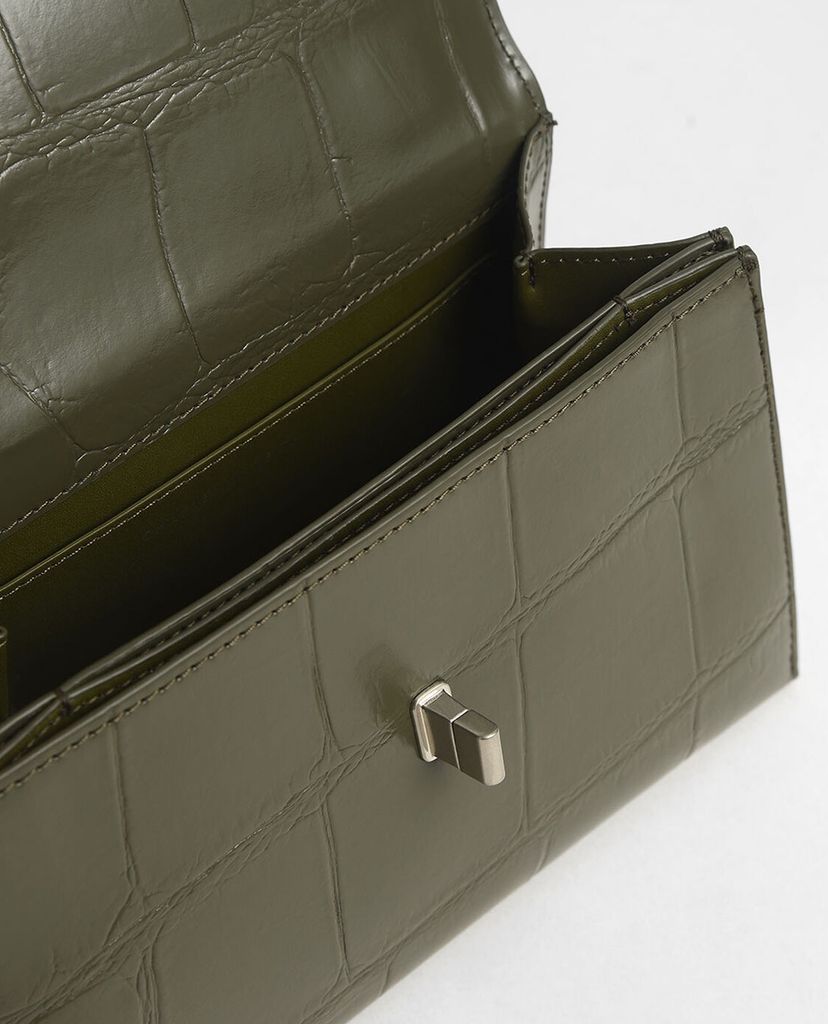 CHARLES & KEITH - Túi đeo chéo chữ nhật Turn Lock