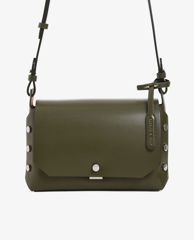 CHARLES & KEITH - Túi đeo chéo Reversible Front Flap