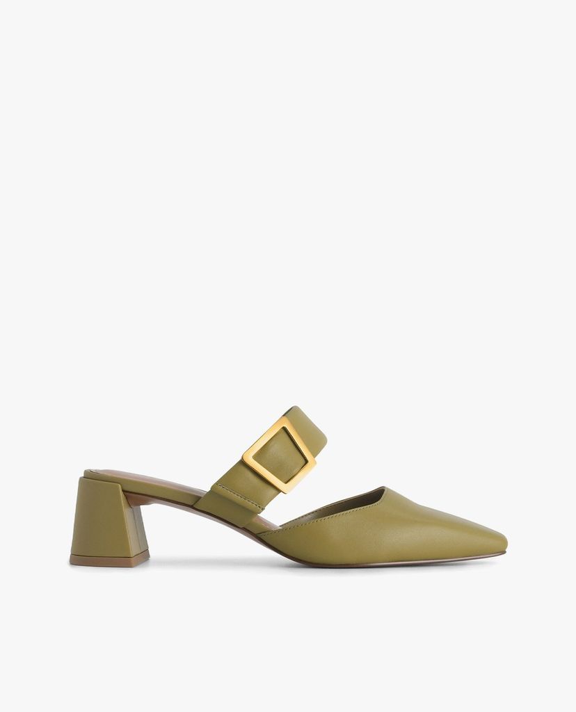 PEDRO - Giày cao gót mũi nhọn Leather Slip On Heels