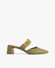 PEDRO - Giày cao gót mũi nhọn Leather Slip On Heels