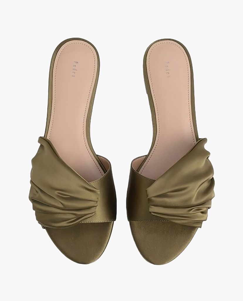 PEDRO - Giày đế bệt Ruched Satin