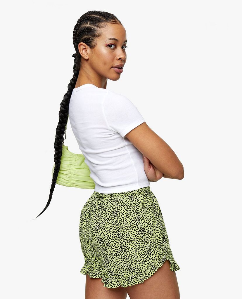 TOPSHOP - Quần shorts nữ phối họa tiết Leopard