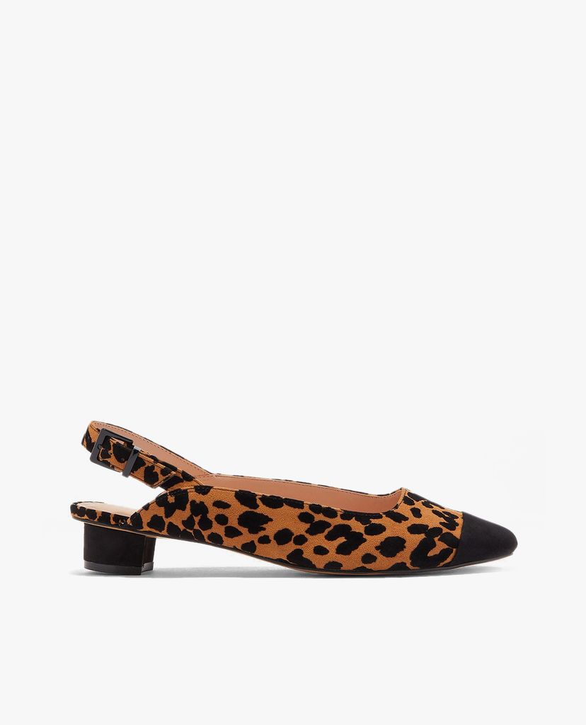 TOPSHOP - Giày cao gót mũi tròn Adora Structured Leopard