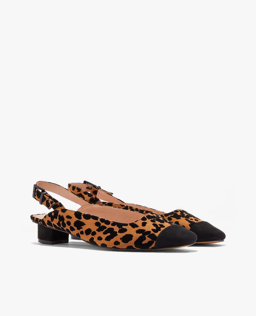 TOPSHOP - Giày cao gót mũi tròn Adora Structured Leopard