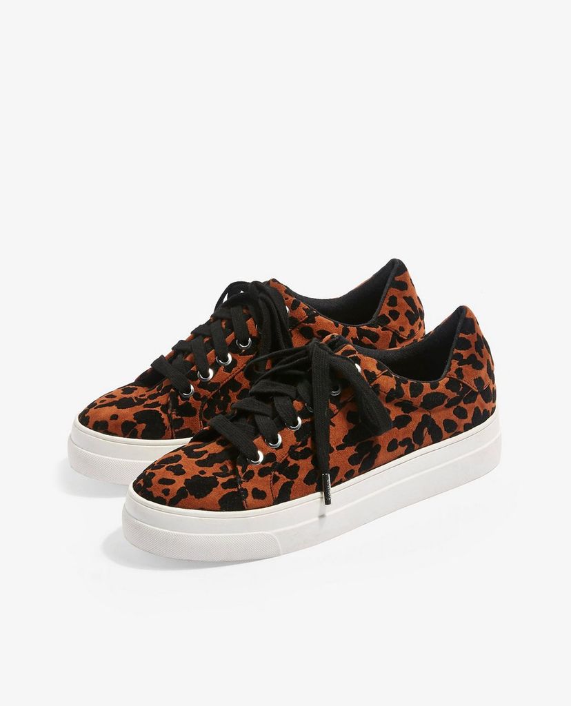 TOPSHOP - Giày sneaker nữ CANDY Leopard Lace Up