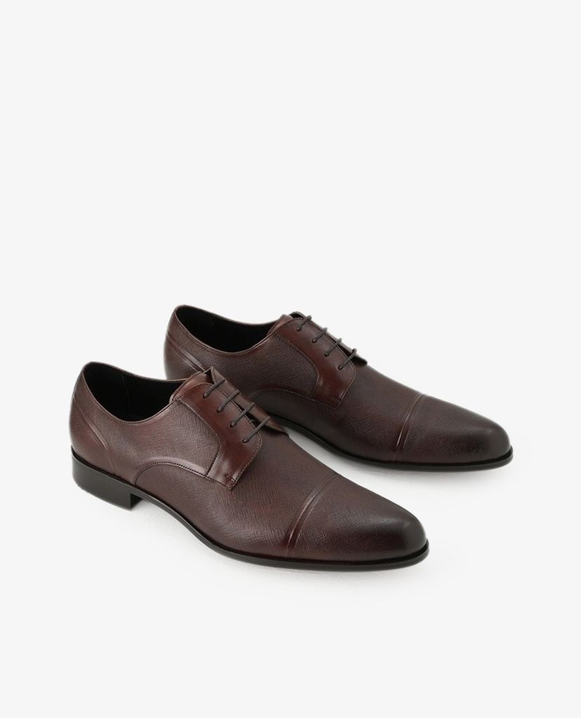 PEDRO - Giày tây nam Embossed Leather Derby