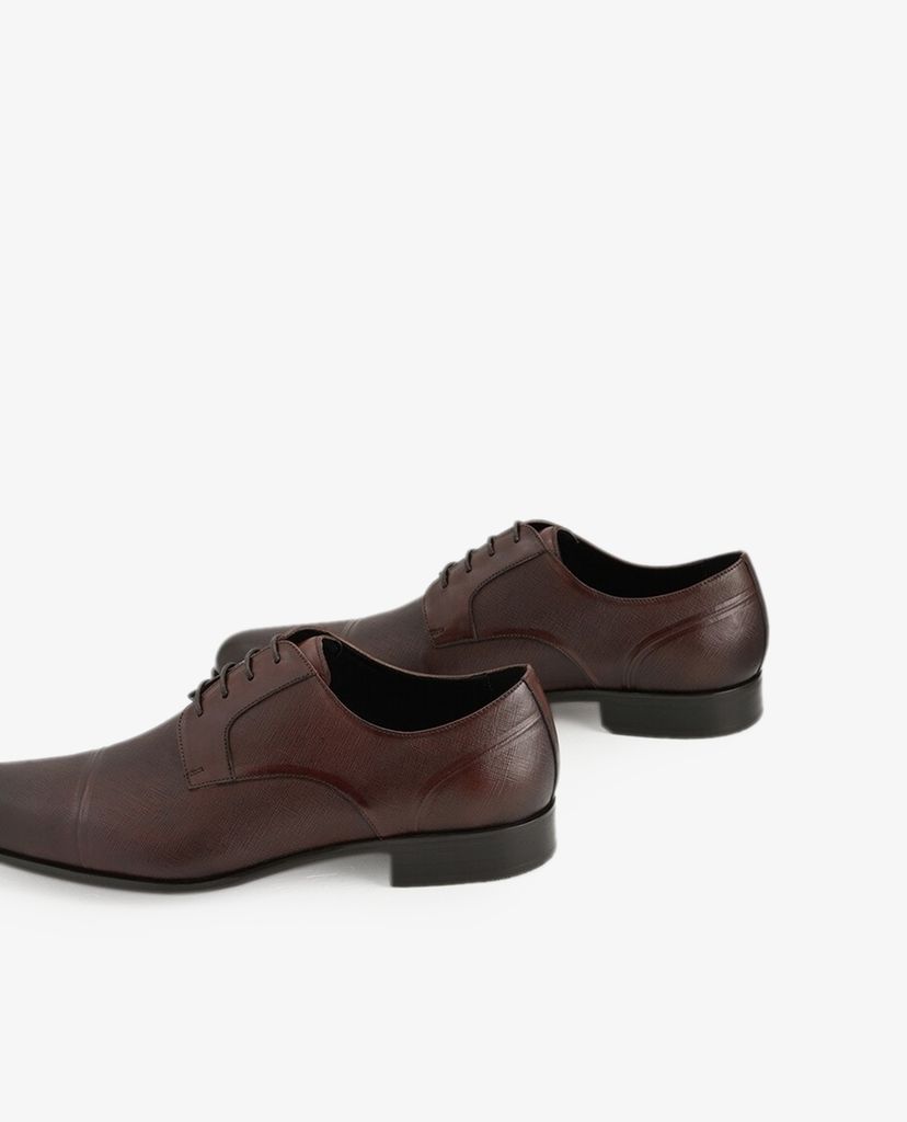 PEDRO - Giày tây nam Embossed Leather Derby