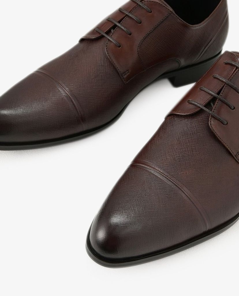 PEDRO - Giày tây nam Embossed Leather Derby