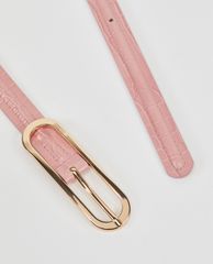 MAX&Co. - Thắt lưng nữ bảng nhỏ Crocodile Print Leather