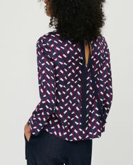 MAX&Co. - Áo kiểu nữ tay dài họa tiết phối nơ Printed With Bow