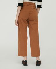 MAX&Co. - Quần kiểu nữ lưng cao phom suông Cotton Gabardine