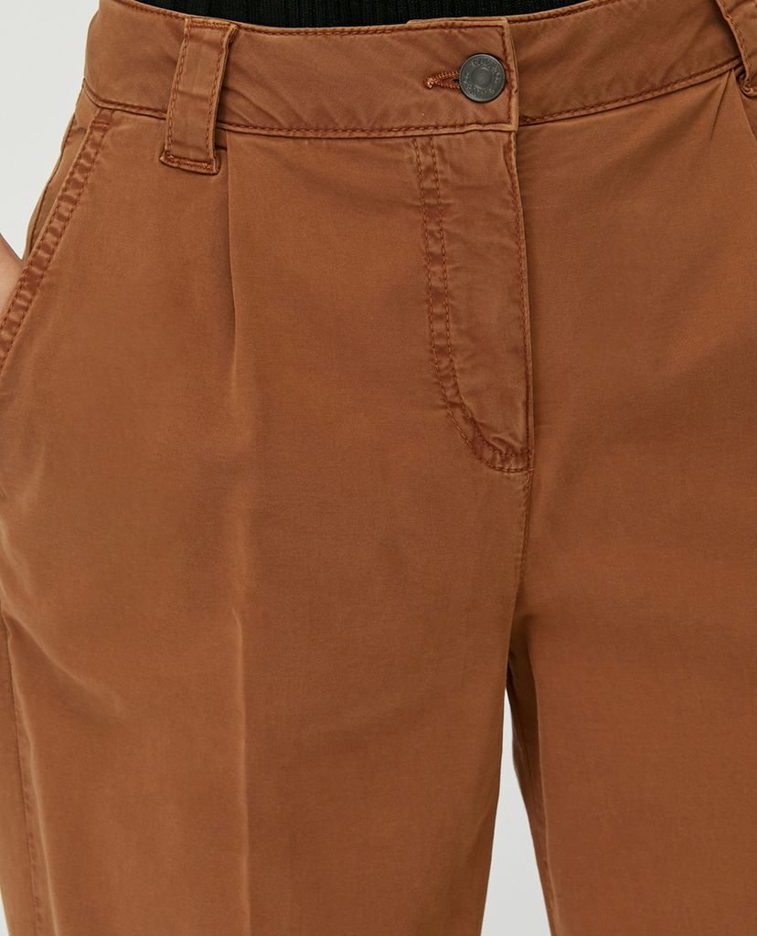 MAX&Co. - Quần kiểu nữ lưng cao phom suông Cotton Gabardine