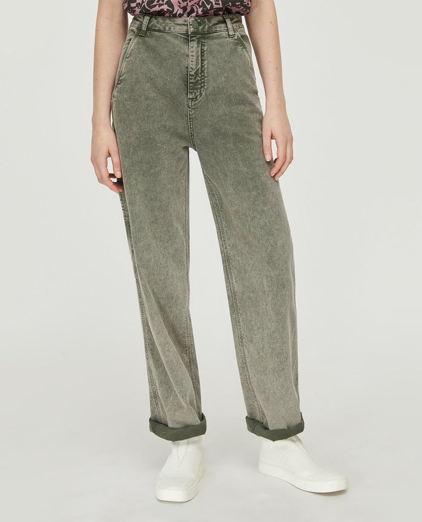 MAX&Co. - Quần jeans nữ ống rộng Cotton Cargo