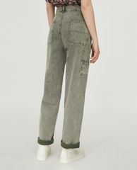 MAX&Co. - Quần jeans nữ ống rộng Cotton Cargo