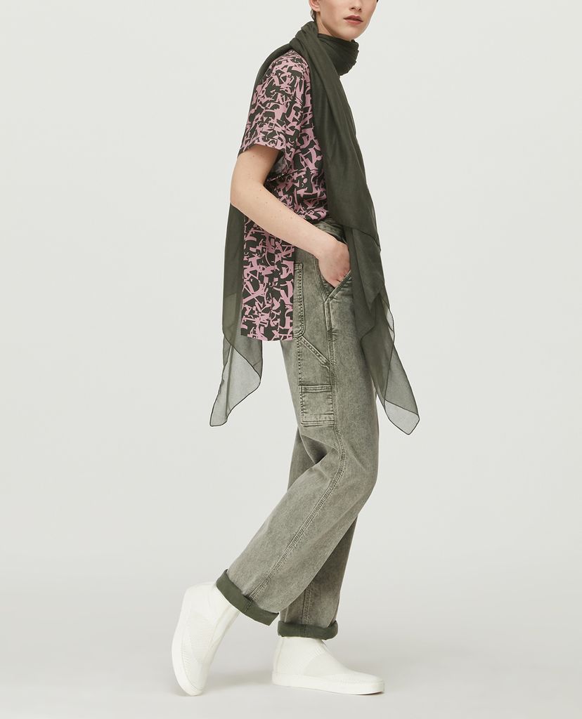 MAX&Co. - Quần jeans nữ ống rộng Cotton Cargo
