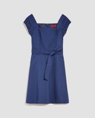 MAX&Co. - Đầm mini cổ vuông ngắn tay Cotton Gabardine