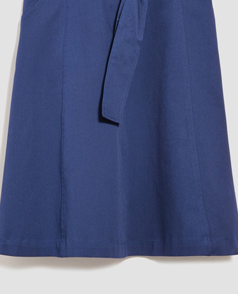 MAX&Co. - Đầm mini cổ vuông ngắn tay Cotton Gabardine