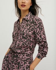 MAX&Co. - Đầm midi sơ mi cổ bẻ tay dài Sablé