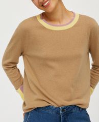 MAX&Co. - Áo cardigan nữ tay dài cổ tròn Colour Block