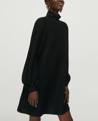 MAX&Co. - Đầm mini phom suông cổ cao tay dài Jersey Lamé