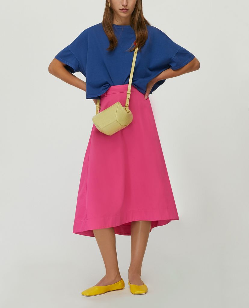 MAX&Co. - Áo thun nữ croptop cổ tròn ngắn tay Dot Appliqué