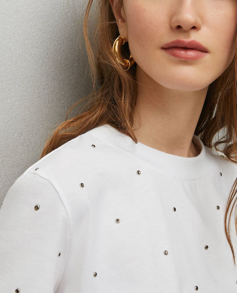 MAX&Co. - Áo thun nữ cổ tròn tay ngắn Cotton Printed