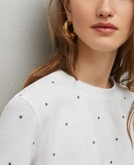 MAX&Co. - Áo thun nữ cổ tròn tay ngắn Cotton Printed
