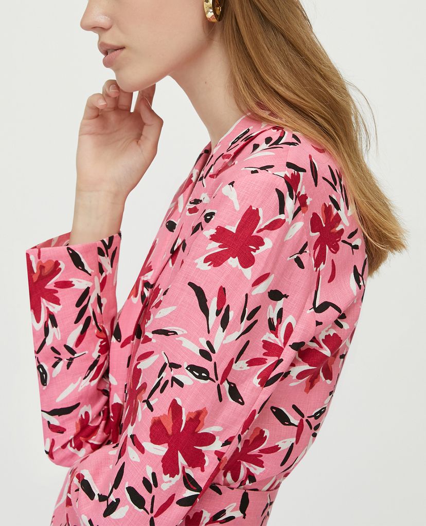 MAX&Co. - Áo blazer nữ tay dài phối thắt lưng Pure Linen