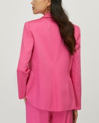 MAX&Co. - Áo blazer nữ tay dài phối nút cài Cotton Satin