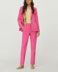 MAX&Co. - Áo blazer nữ tay dài phối nút cài Cotton Satin