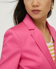 MAX&Co. - Áo blazer nữ tay dài phối nút cài Cotton Satin