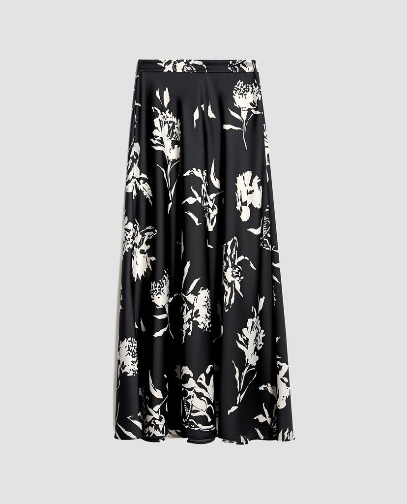 MAX&Co. - Váy midi xếp li họa tiết hoa nổi bật