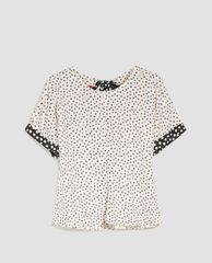 MAX&Co. - Áo kiểu nữ phom suông cổ tròn tay ngắn Printed Twill