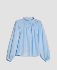 MAX&Co.- Áo kiểu nữ cổ trụ xếp li nổi bật