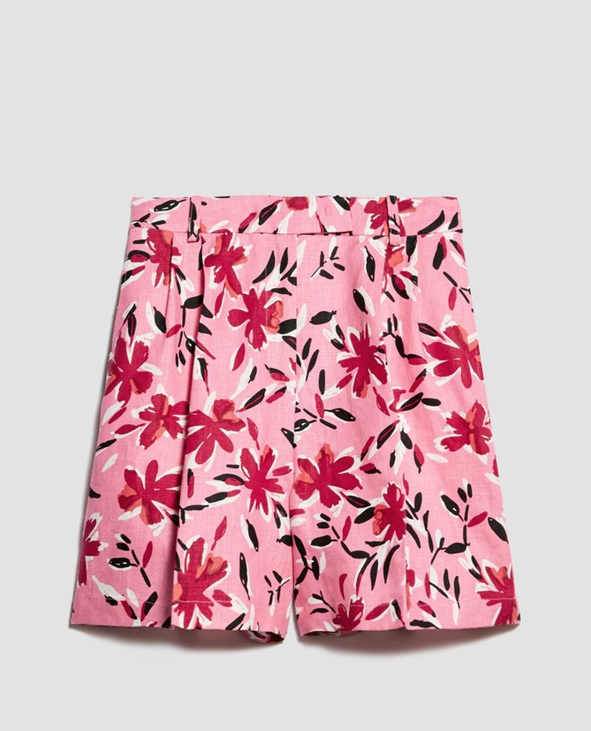 MAX&Co. - Quần shorts nữ lưng cao Pure Linen
