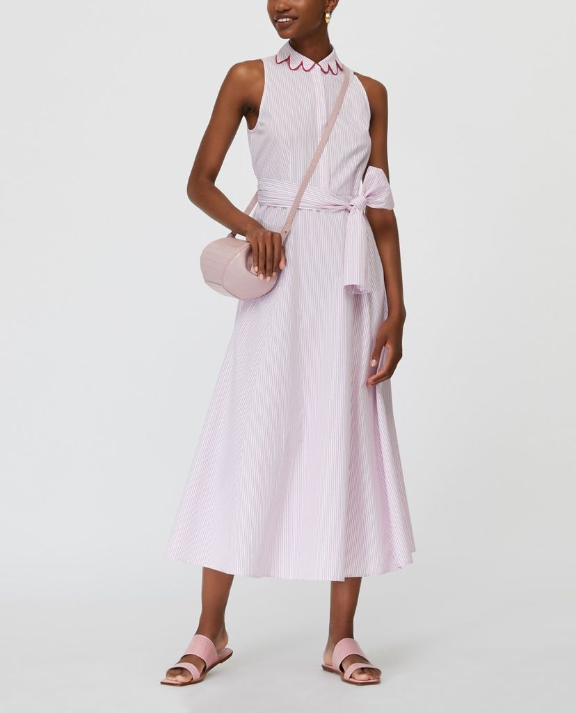 MAX&Co. - Đầm midi sát nách cổ bẻ Detachable Collar