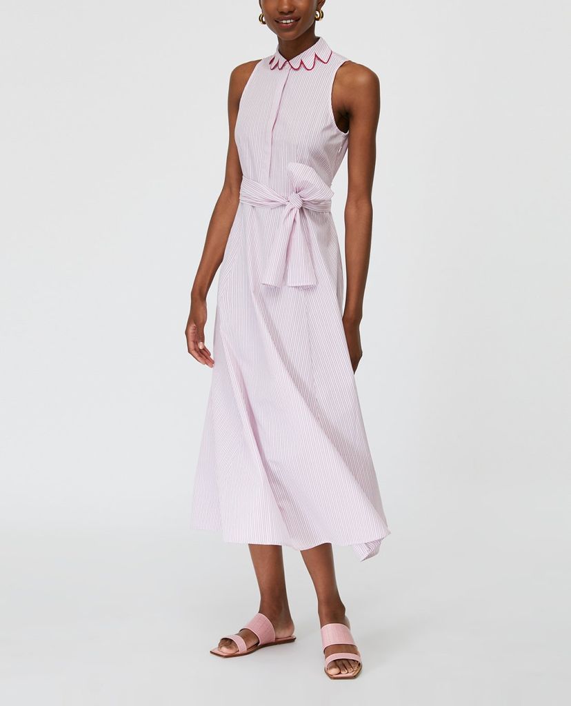 MAX&Co. - Đầm midi sát nách cổ bẻ Detachable Collar