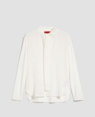MAX&Co. - Áo kiểu nữ tay dài phối nơ cột ở cổ Silk And Jersey
