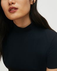 MAX&Co. - Áo thun nữ tay ngắn cổ lọ họa tiết Polo Neck