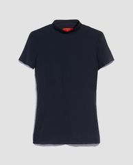 MAX&Co. - Áo thun nữ tay ngắn cổ lọ họa tiết Polo Neck