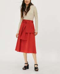 MAX&Co. - Chân váy midi xếp li Wide Taffeta
