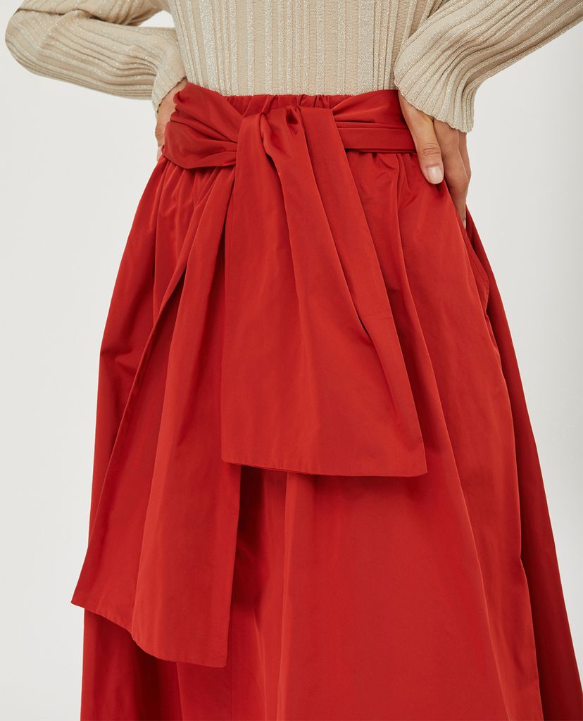 MAX&Co. - Chân váy midi xếp li Wide Taffeta