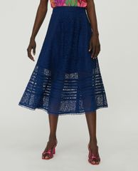 MAX&Co. - Chân váy midi xếp li Macramé