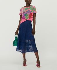 MAX&Co. - Chân váy midi xếp li Macramé