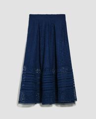 MAX&Co. - Chân váy midi xếp li Macramé