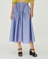 MAX&Co. - Chân váy midi xếp li Techno Taffeta
